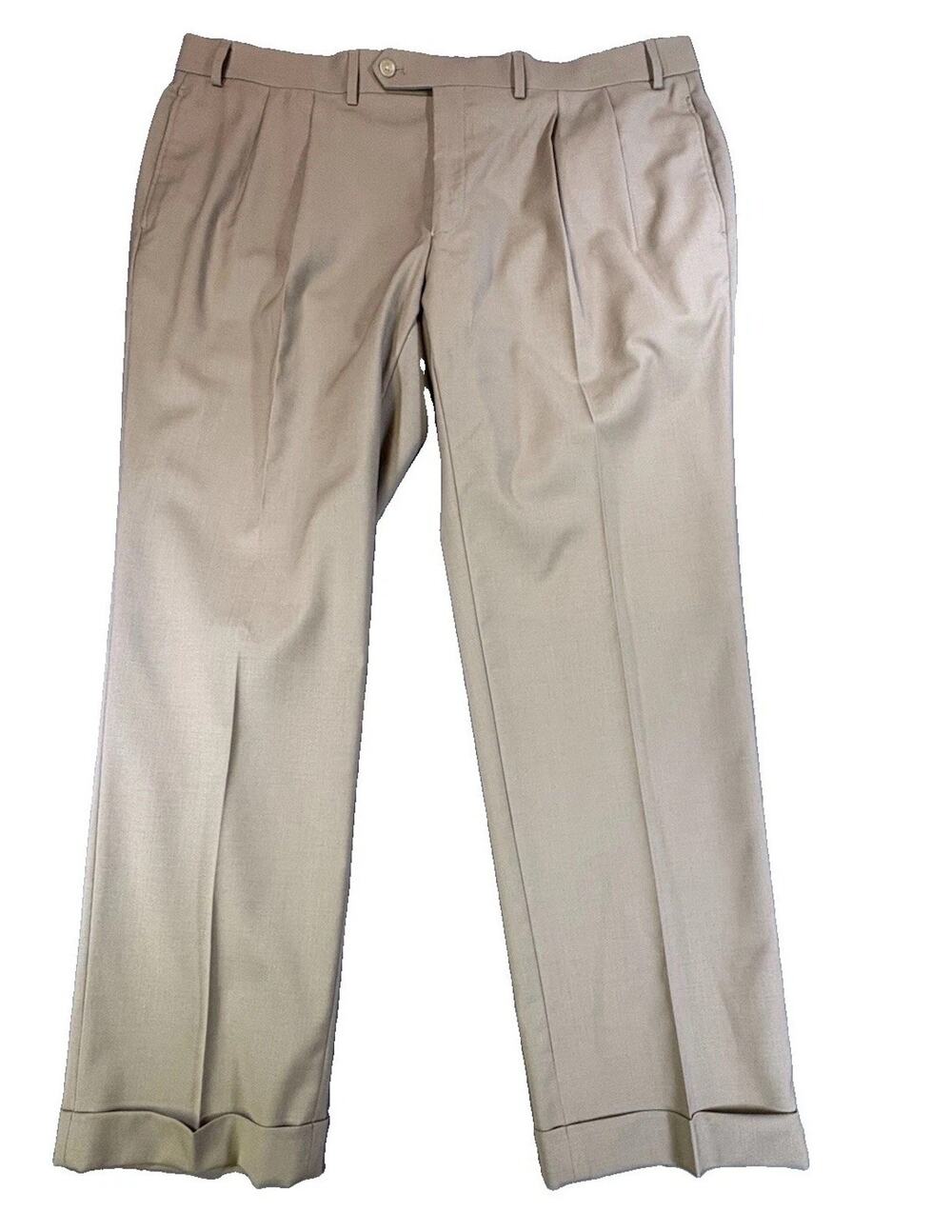 Lauren Ralph Lauren Pants Men’s 42x30 Khaki High Performance Wool Dress Slacks